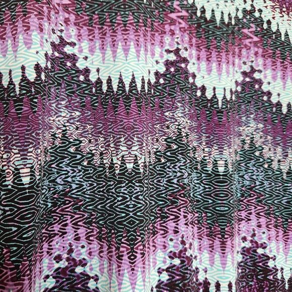 Christopher and Banks Tunic Size XL Purple Blue Black Shirt Top Peplum - Picture 9 of 10